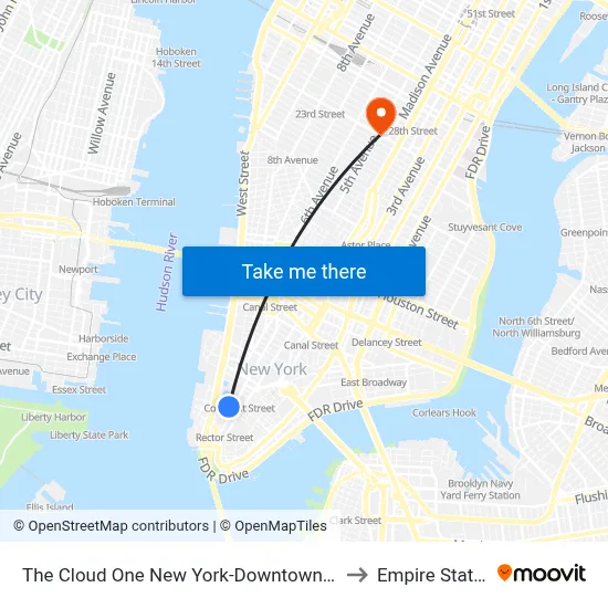 The Cloud One New York-Downtown, by the Motel One Group to Empire State Building map