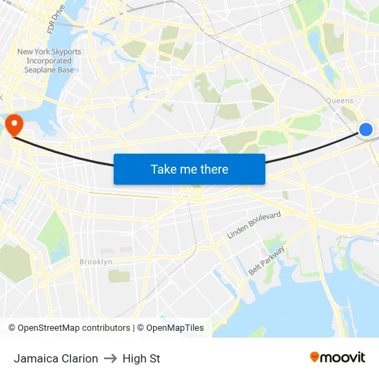 Jamaica Clarion, 138-05 Jamaica Ave to High St map