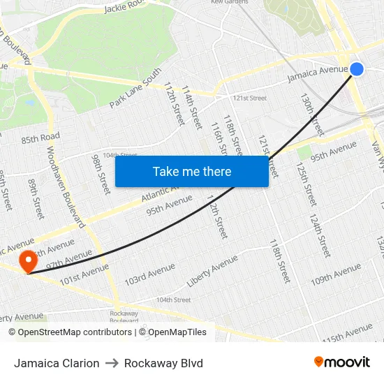 Jamaica Clarion, 138-05 Jamaica Ave to Rockaway Blvd map