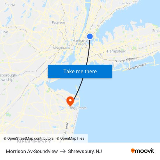 Morrison Av-Soundview to Shrewsbury, NJ map