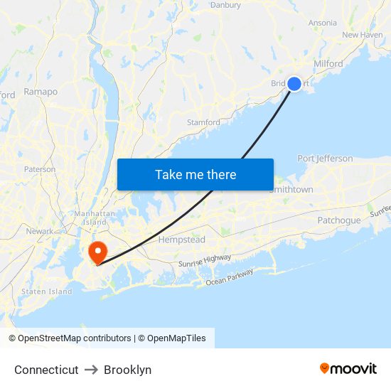 Connecticut to Brooklyn with public transportation