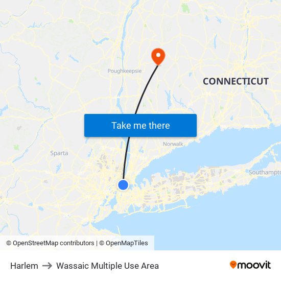 Harlem to Wassaic Multiple Use Area map