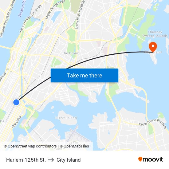 Harlem-125th St. to City Island map