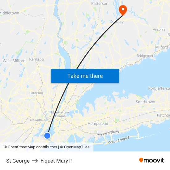 St George to Fiquet Mary P map