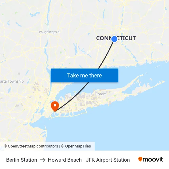 Berlin Station to Howard Beach - JFK Airport Station map
