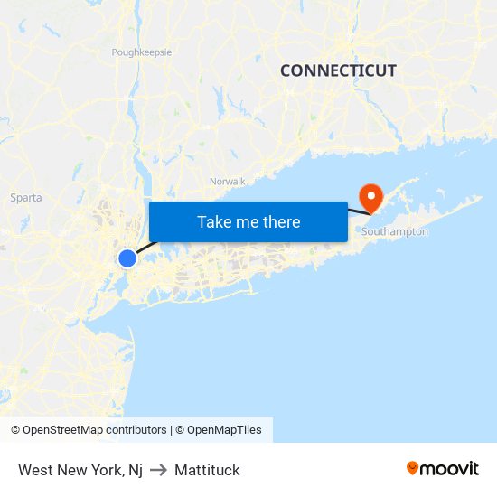 West New York, Nj to Mattituck map