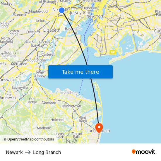 long branch to newark