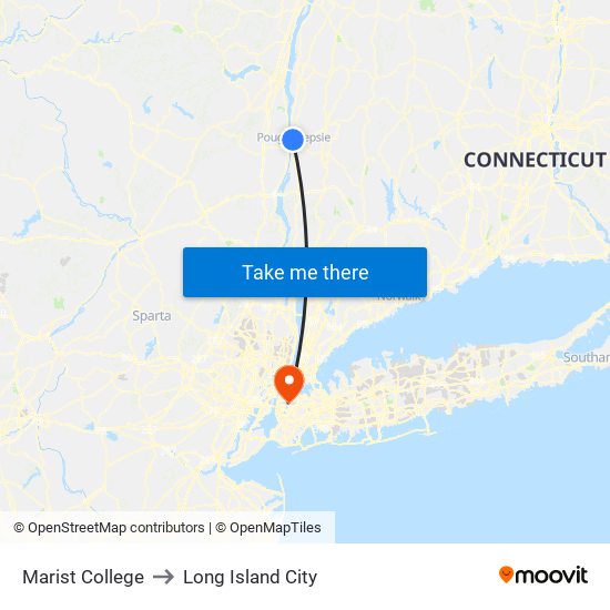 Marist College to Long Island City map