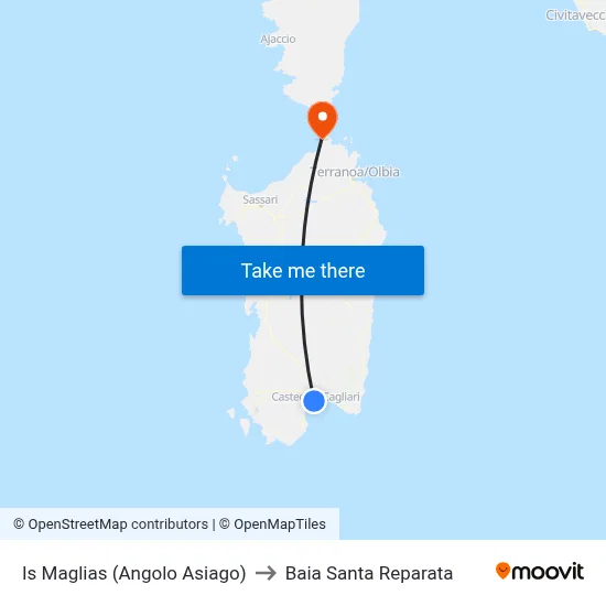 Is Maglias (Corner of Asiago) to Santa Reparata Bay map