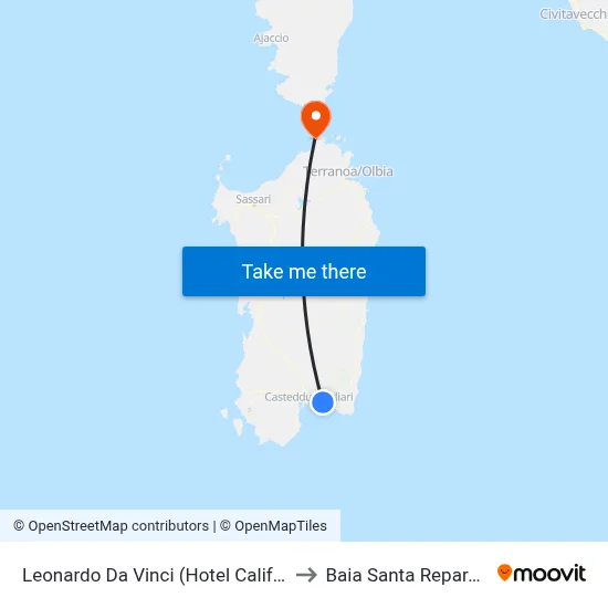 Leonardo Da Vinci (Hotel Califfo) to Santa Reparata Bay map