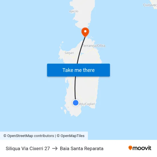 27 Cixerri Street, Siliqua to Santa Reparata Bay map