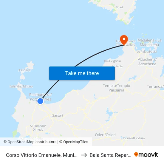 Vittorio Emanuele Avenue, City Hall to Santa Reparata Bay map