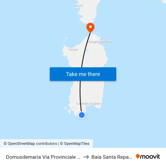 Domusdemaria Provincial Road Across from 42 to Santa Reparata Bay map