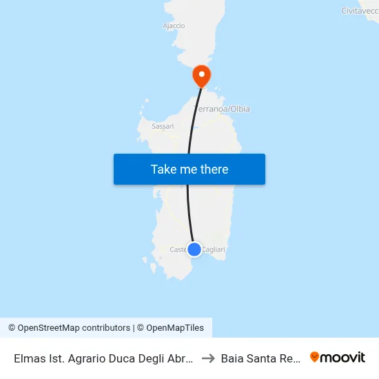 Elmas Agricultural Institute Duca Degli Abruzzi-Courtyard to Santa Reparata Bay map