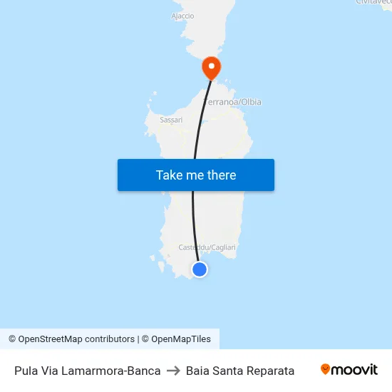 Pula Lamarmora Street-Bank to Santa Reparata Bay map