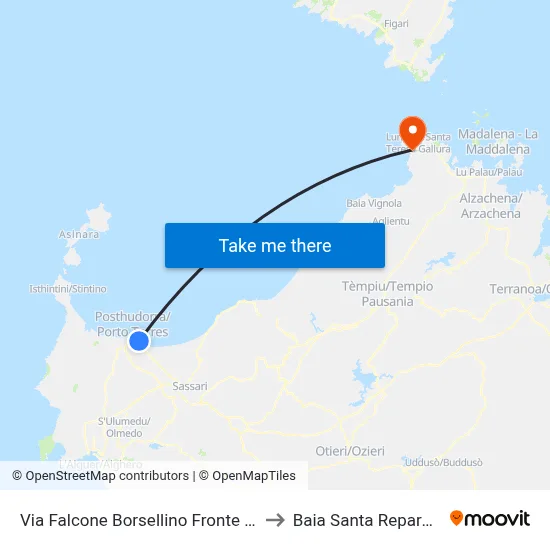 Opposite 26 Falcone Borsellino Street to Santa Reparata Bay map