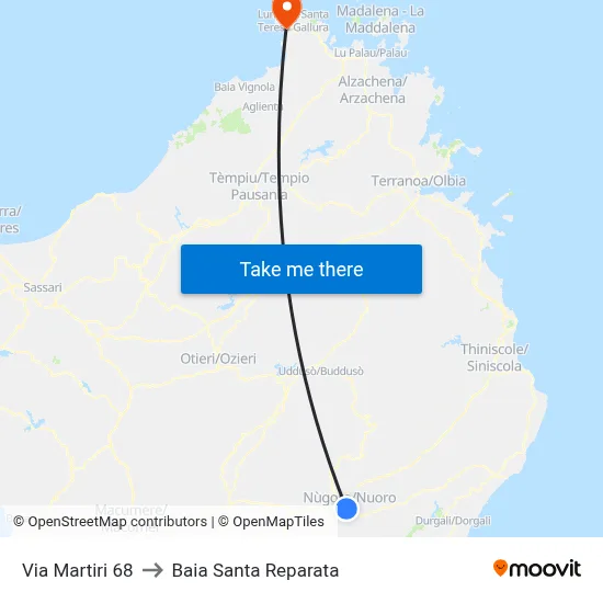 Martyrs Street 68 to Santa Reparata Bay map