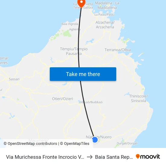 Murichessa St Opposite Pine St Junction to Santa Reparata Bay map