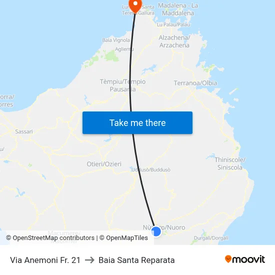 21 Anemoni Street to Santa Reparata Bay map