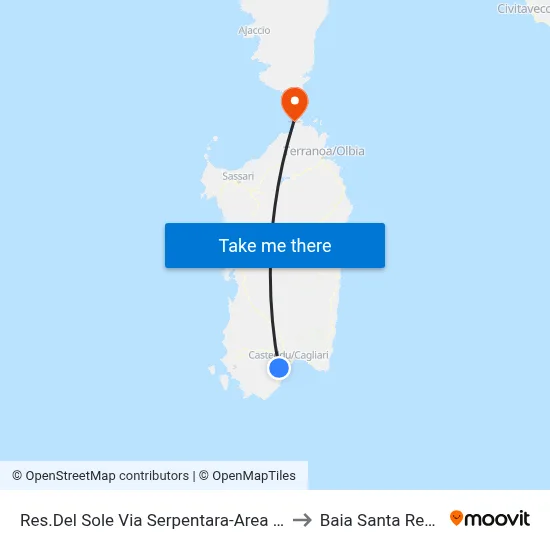 Sun Residence Serpentara Street-Turning Area to Santa Reparata Bay map