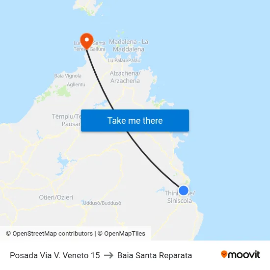 Posada V. Veneto Street 15 to Santa Reparata Bay map