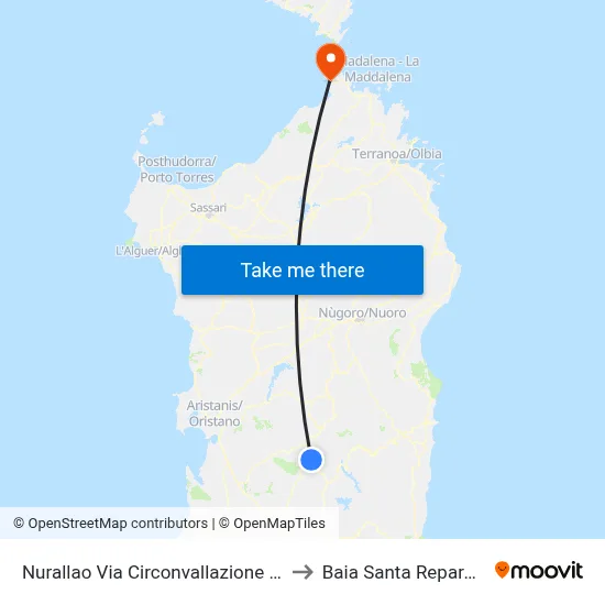 Via Circonvallazione 15 - Nurallao to Santa Reparata Bay map