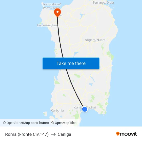 Roma Street (Opposite No.147) to Caniga map