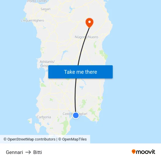 Gennari to Bitti map