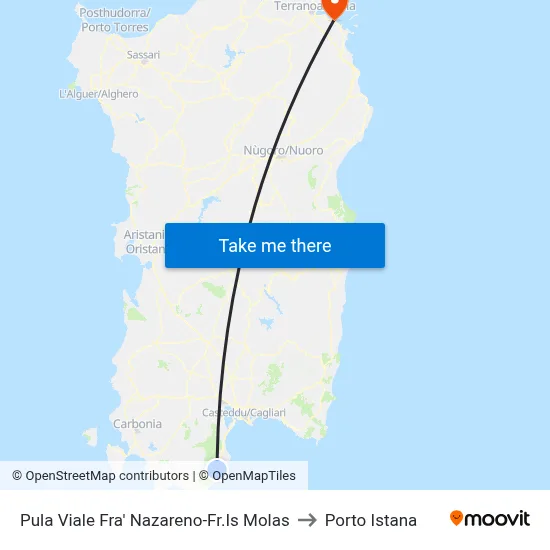 Pula Fra' Nazareno Avenue-Is Molas to Porto Istana map