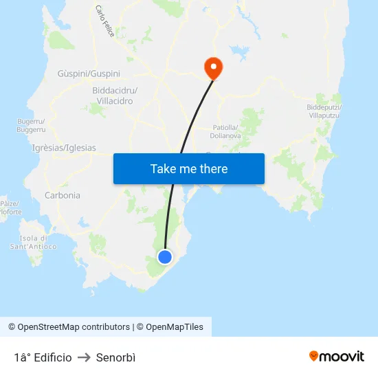 1st Building to Senorbì map