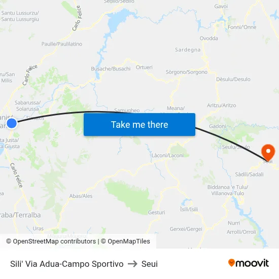 Sili Adua Street-Sports Field to Seui map