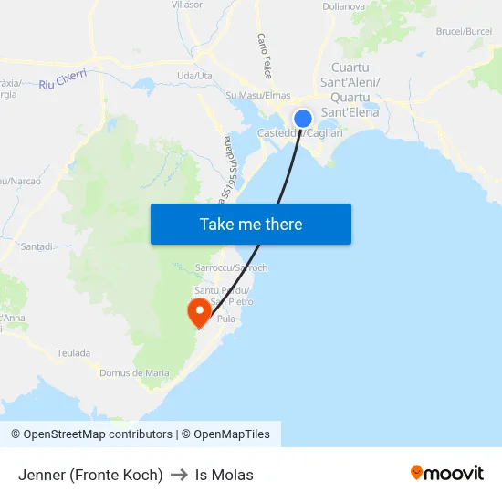 Jenner (Opposite Koch) to Is Molas map