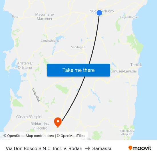 Don Bosco Street Junction Rodari Street to Samassi map