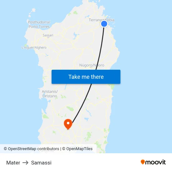 Mater to Samassi map