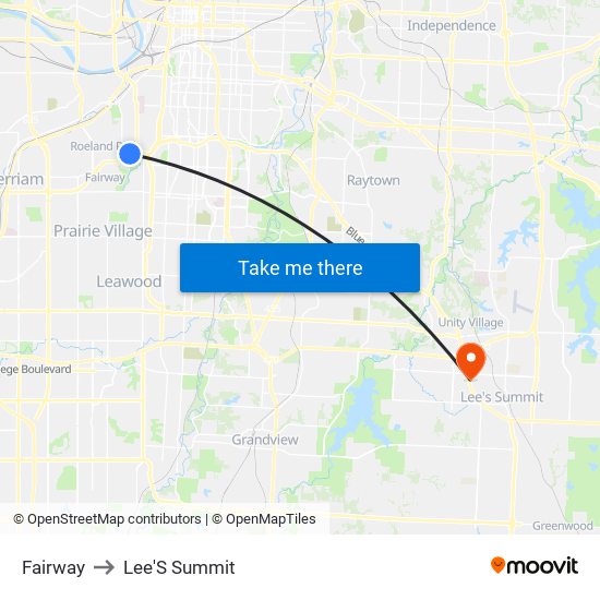 Fairway to Lee'S Summit map