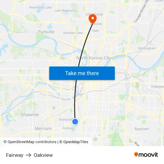 Fairway to Oakview map