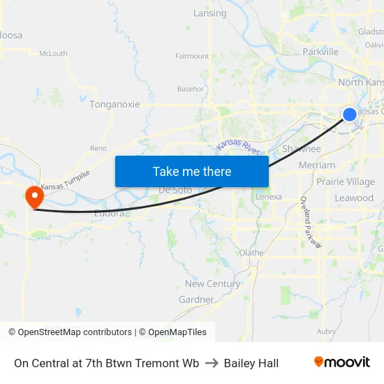 On Central at 7th Btwn Tremont Wb to Bailey Hall map