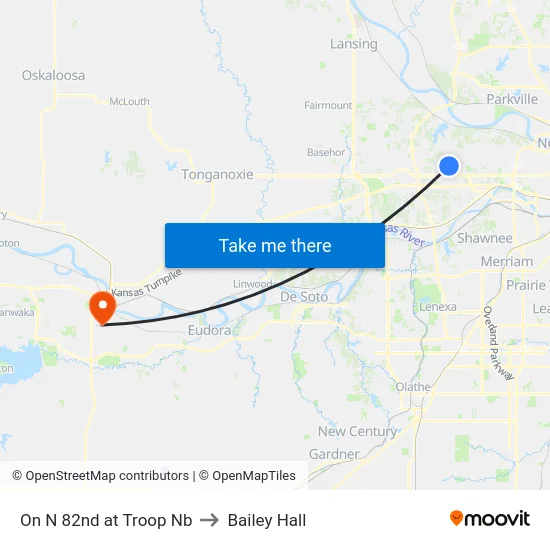 On N 82nd at Troop Nb to Bailey Hall map