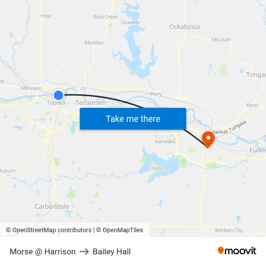 Morse @ Harrison to Bailey Hall map