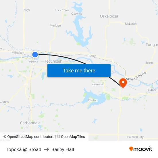 Topeka @ Broad to Bailey Hall map