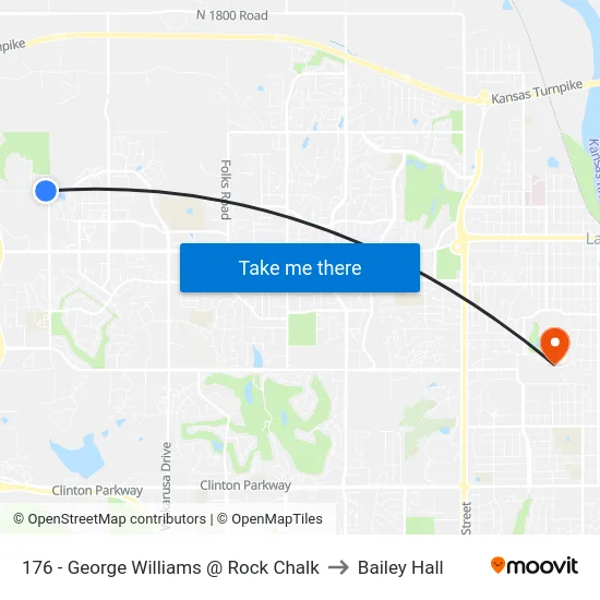 176 - George Williams @ Rock Chalk to Bailey Hall map