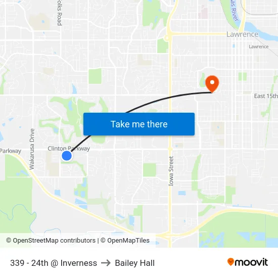339 - 24th @ Inverness to Bailey Hall map