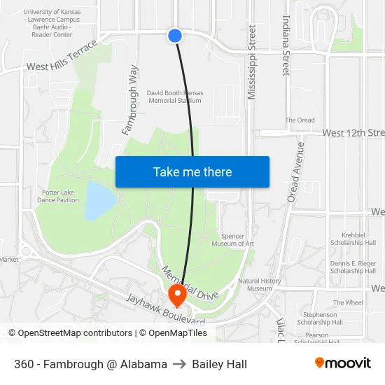 360 - Fambrough @ Alabama to Bailey Hall map