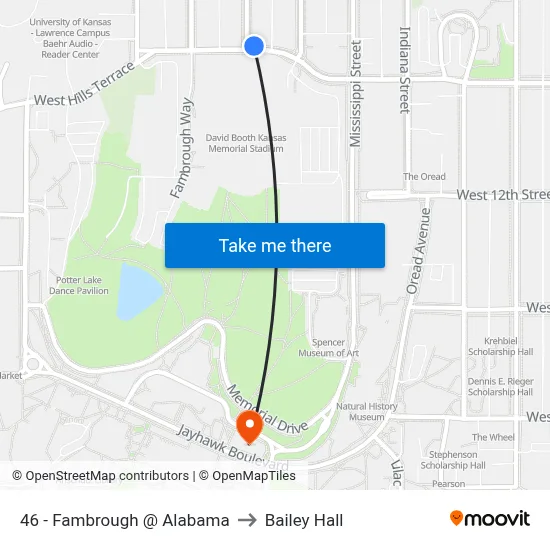 46 - Fambrough @ Alabama to Bailey Hall map