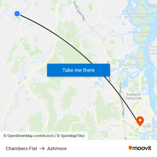 Chambers Flat to Ashmore map