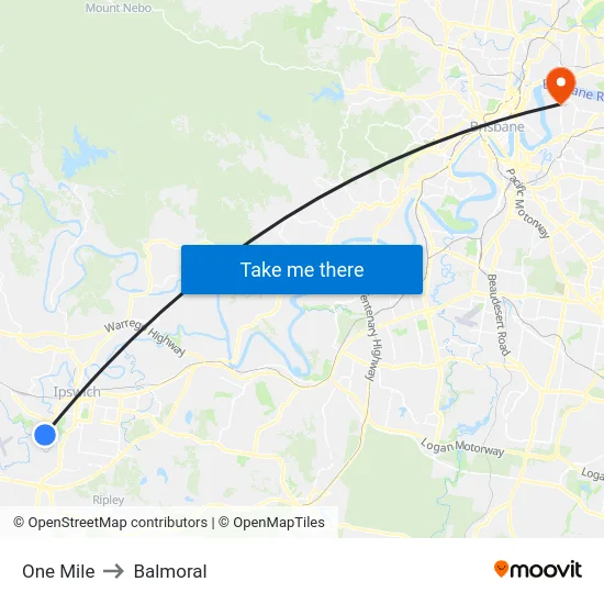 One Mile to Balmoral map