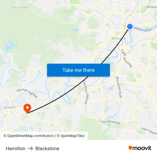 Hamilton to Blackstone map
