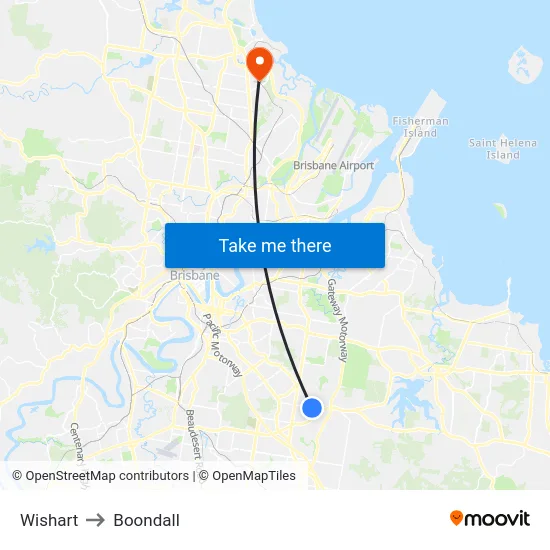Wishart to Boondall map