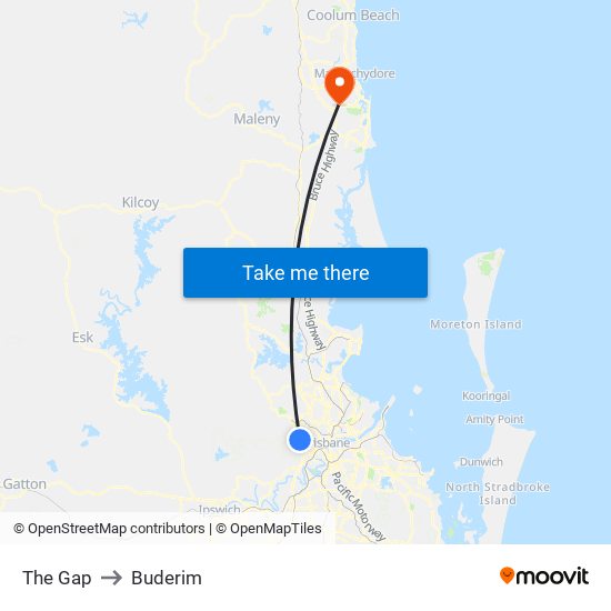 The Gap to Buderim map