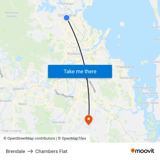 Brendale to Chambers Flat map